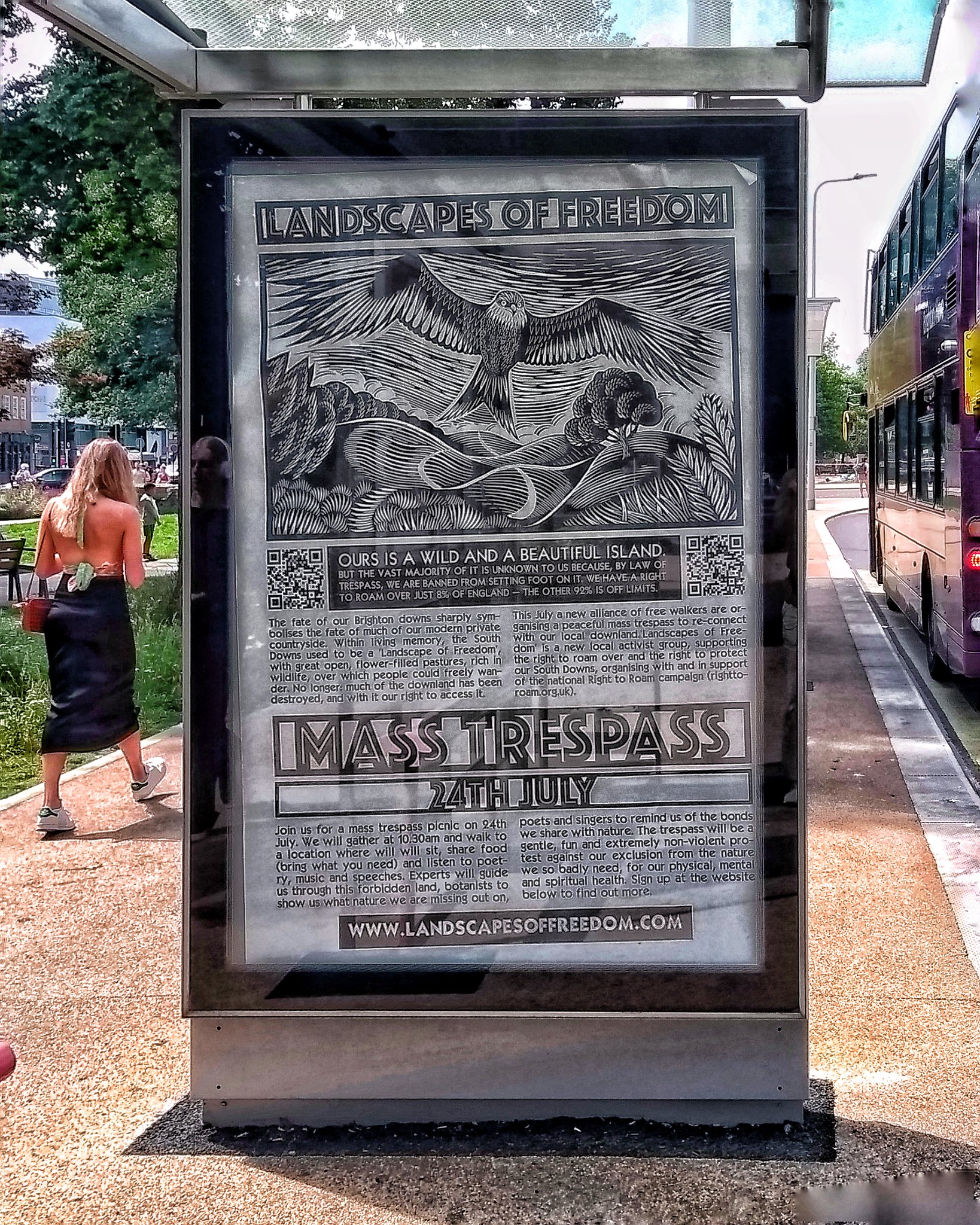 Mass trespass advertising poster